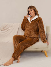 Venedig – Zweiteiliges Fleece-Winterpyjama-Set für Damen – Ansicht 7