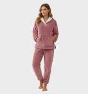 Venedig – Zweiteiliges Fleece-Winterpyjama-Set für Damen – Ansicht 5