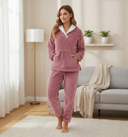 Venedig – Zweiteiliges Fleece-Winterpyjama-Set für Damen – Ansicht 5
