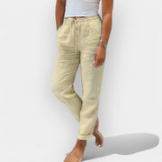 Sommerliche Leinenhose für Damen – Ansicht 3
