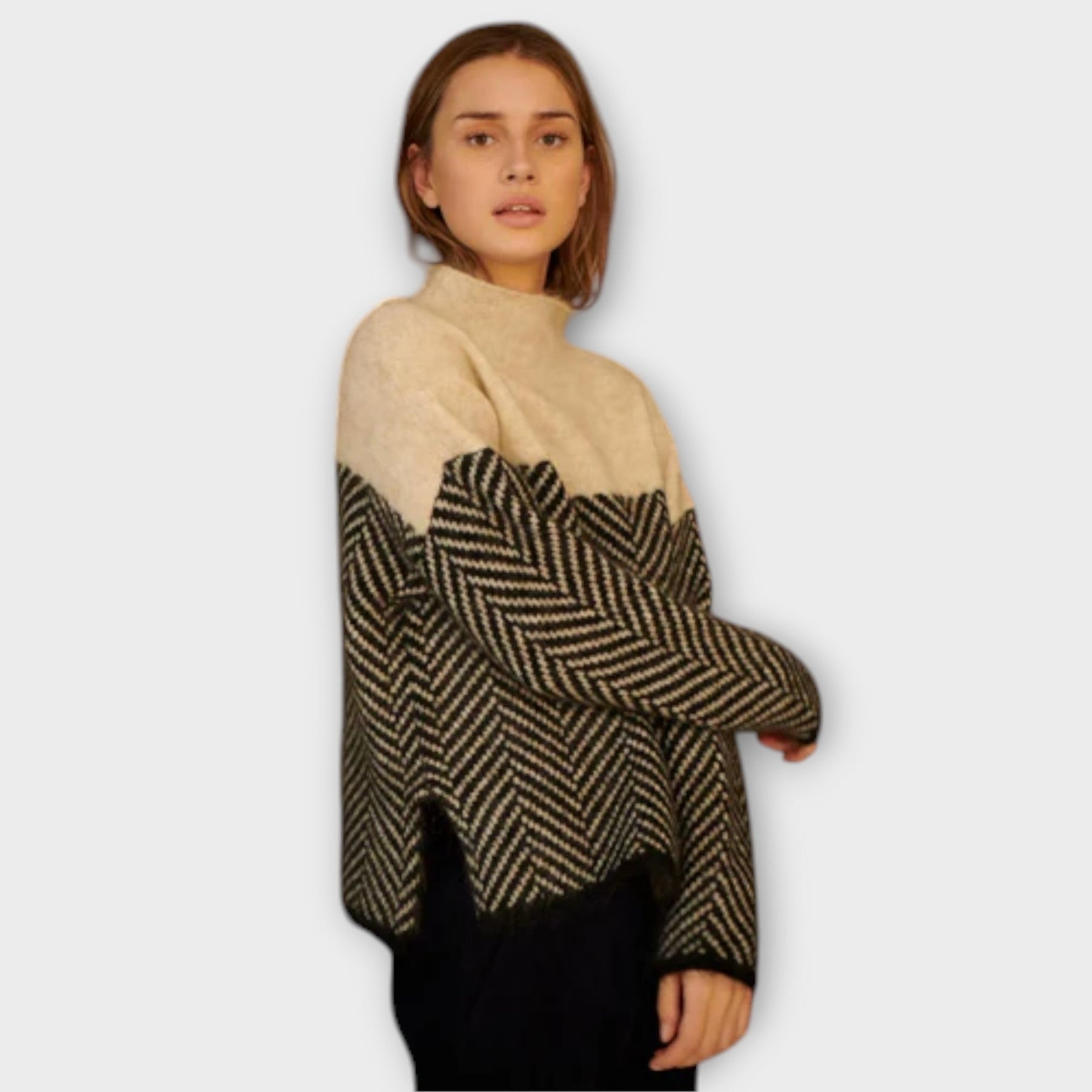 Weicher Damen-Rollkragenpullover Maeve – Ansicht 2