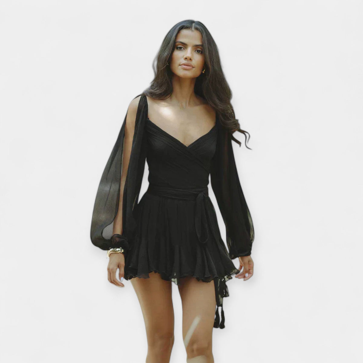 Romantisches Kurzarmkleid für Damen