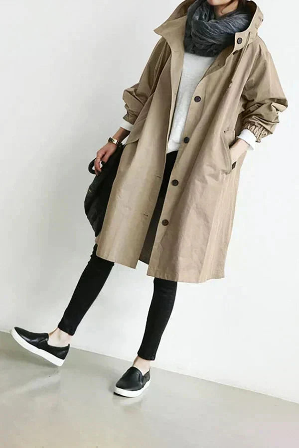 Isabelle – Wasserdichter Oversize-Trenchcoat für Damen – Ansicht 5