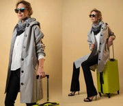 Isabelle – Wasserdichter Oversize-Trenchcoat für Damen – Ansicht 13