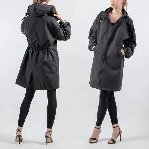 Isabelle – Wasserdichter Oversize-Trenchcoat für Damen – Ansicht 14