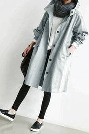 Isabelle – Wasserdichter Oversize-Trenchcoat für Damen – Ansicht 10