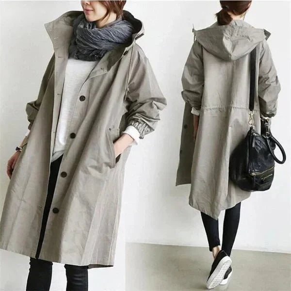 Isabelle – Wasserdichter Oversize-Trenchcoat für Damen – Ansicht 2