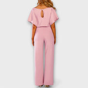 Eleganter Damen-Jumpsuit in tiefem Blau – Ansicht 3