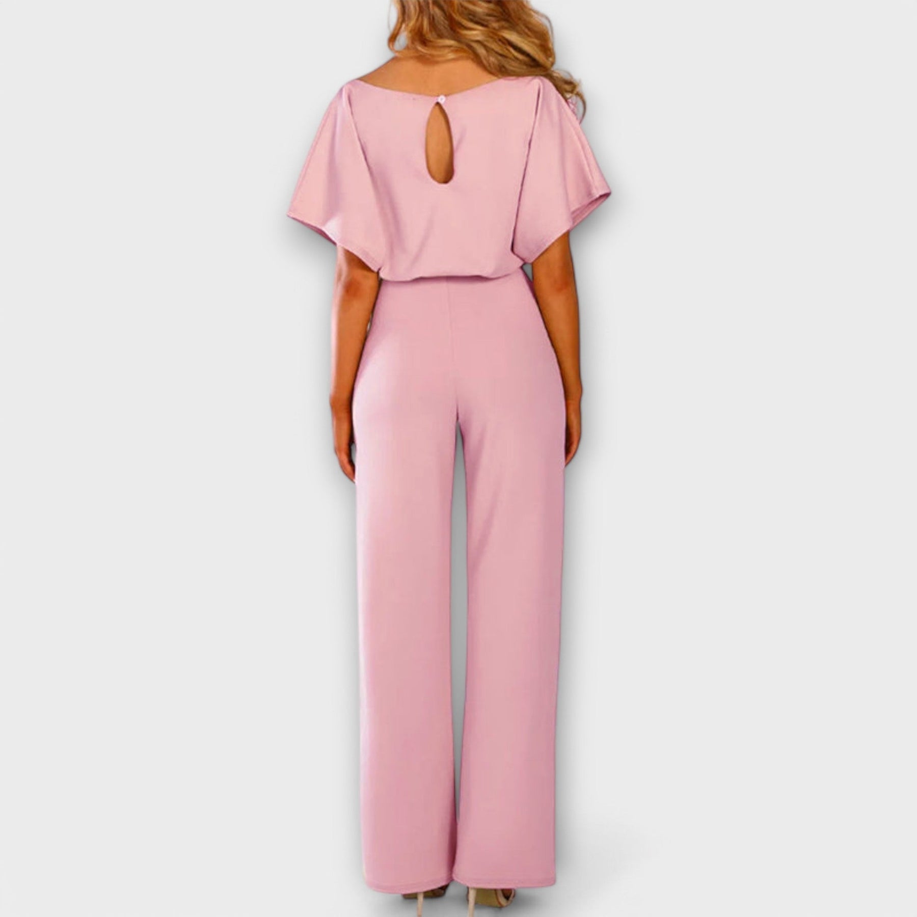 Eleganter Damen-Jumpsuit in tiefem Blau – Ansicht 3