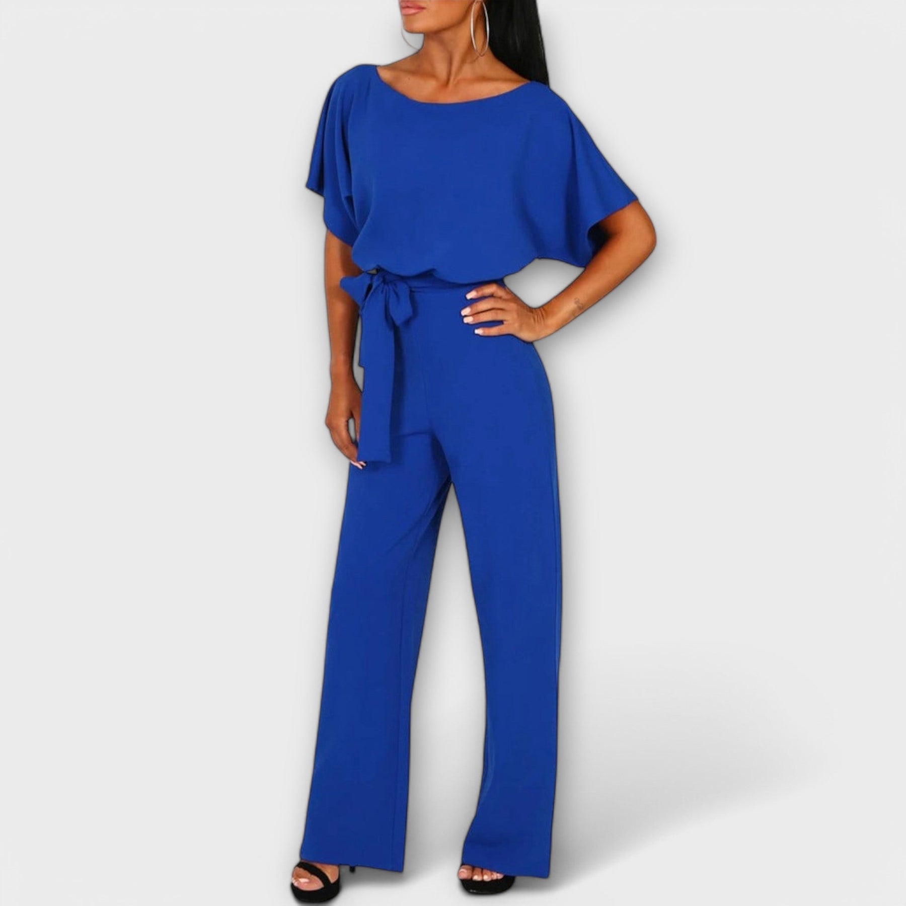 Eleganter Damen-Jumpsuit in tiefem Blau – Ansicht 5