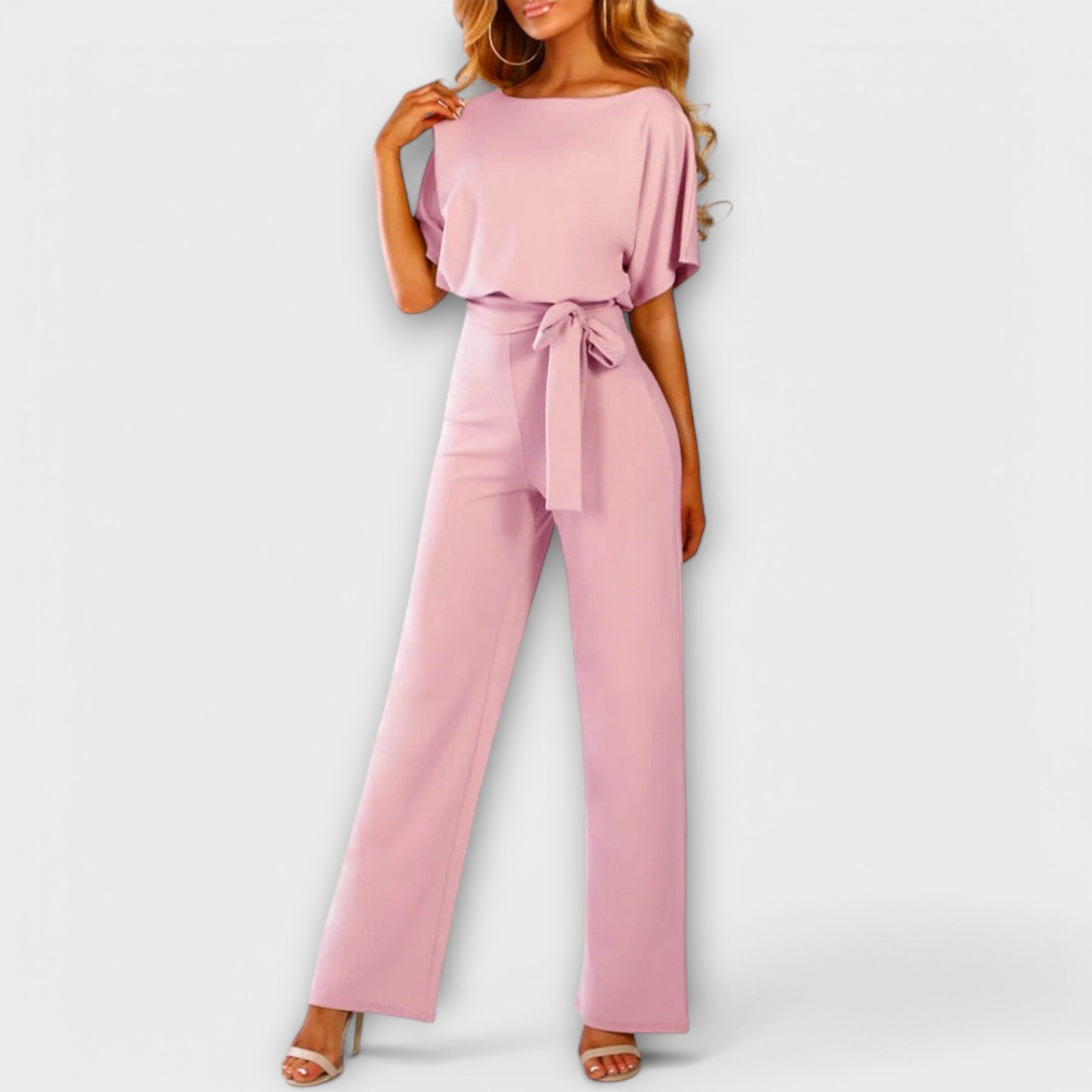 Eleganter Damen-Jumpsuit in tiefem Blau – Ansicht 7