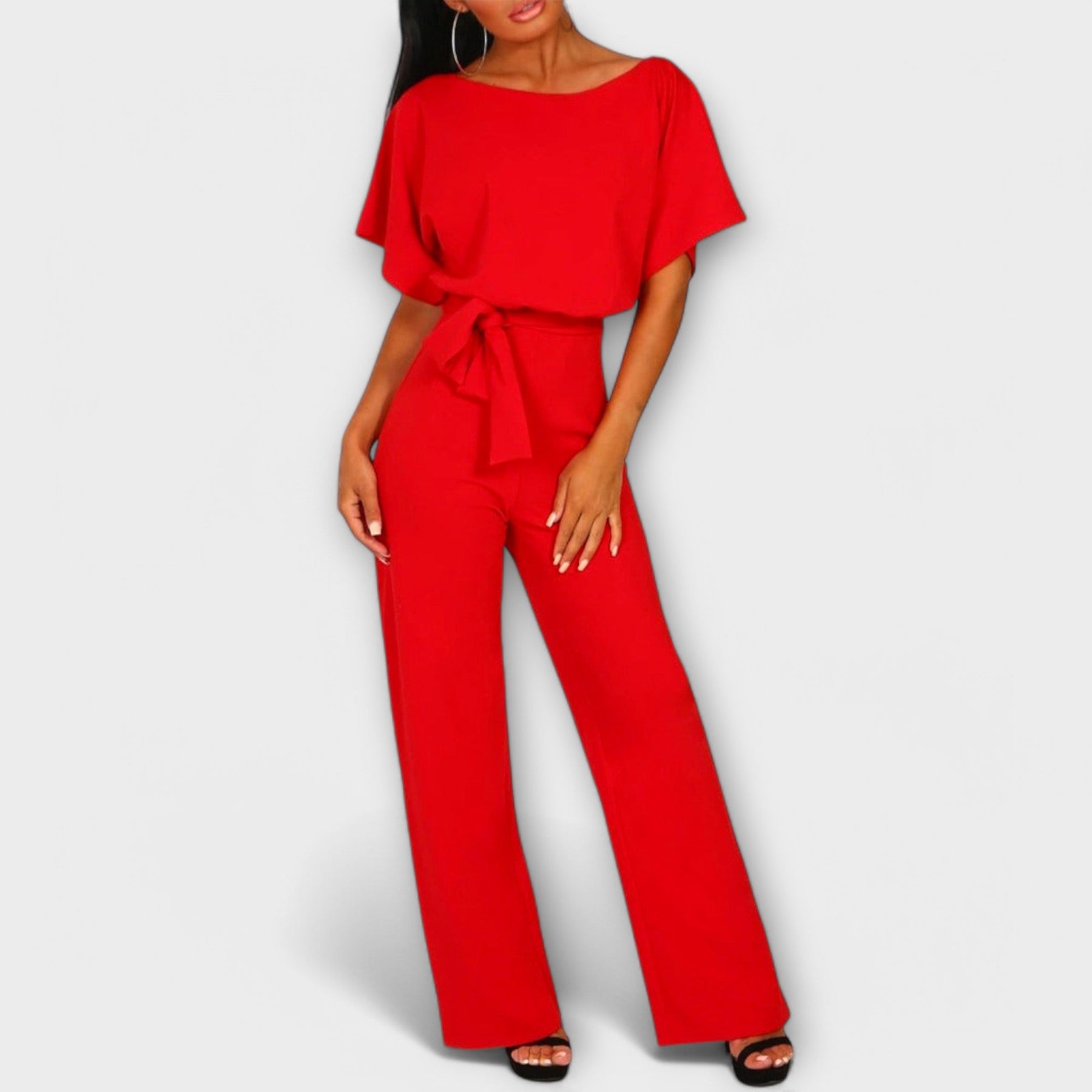Eleganter Damen-Jumpsuit in tiefem Blau – Ansicht 8