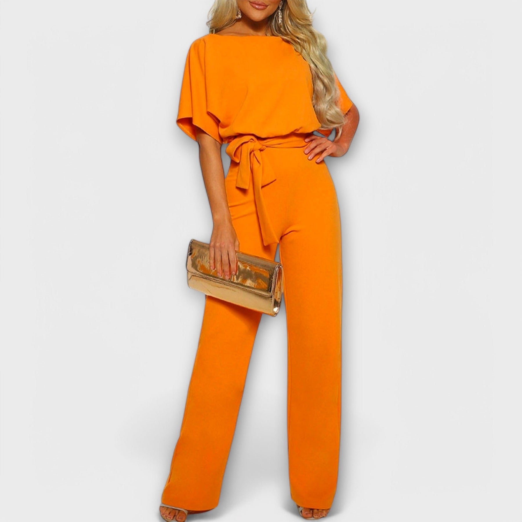 Eleganter Damen-Jumpsuit in tiefem Blau – Ansicht 9