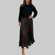 Claudia – Damen-Maxikleid mit Pullover und Plisseerock – Ansicht 11
