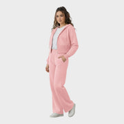 Corinna – Damen-Lounge-Set mit Reißverschluss-Hoodie und Schlaghose – Ansicht 4