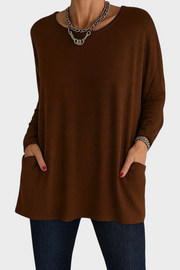 Clohe – Lange Oversize-Bluse für Damen mit Taschen – Ansicht 6