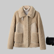 Willow – Sherpa-Wolljacke für Damen mit Taschen