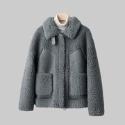 Willow – Sherpa-Wolljacke für Damen mit Taschen – Ansicht 3