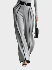 Karyssa – Damen-Set mit Rundhalspullover und weiter Hose – Ansicht 6