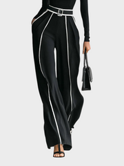 Karyssa – Damen-Set mit Rundhalspullover und weiter Hose – Ansicht 3