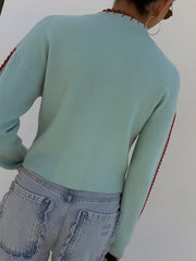 Phoebe – Strickjacke für Damen mit Oktopusmuster – Ansicht 2