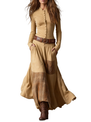 Izabella – Maxikleid aus Wildlederimitat – Ansicht 5