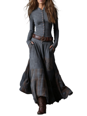 Izabella – Maxikleid aus Wildlederimitat – Ansicht 4