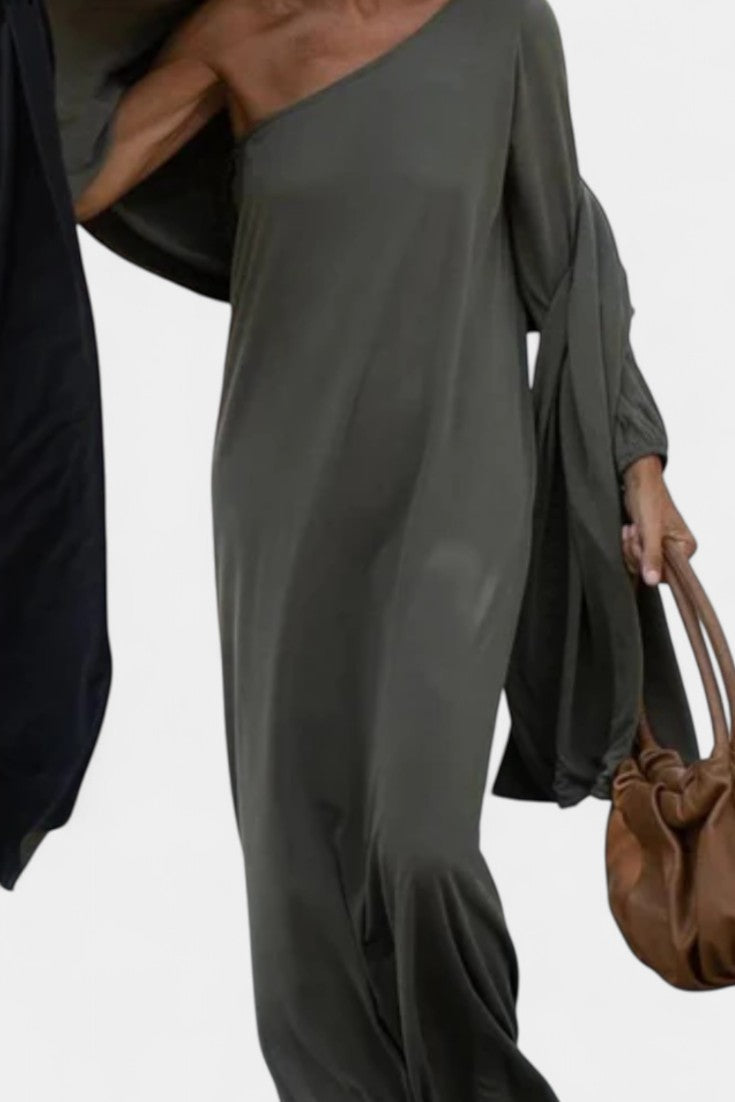 Elegantes Maddie-Midikleid mit einem Träger