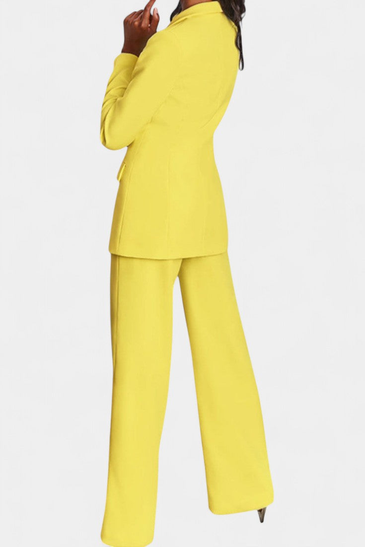 Marnie Set aus tailliertem Blazer und weit geschnittener Hose