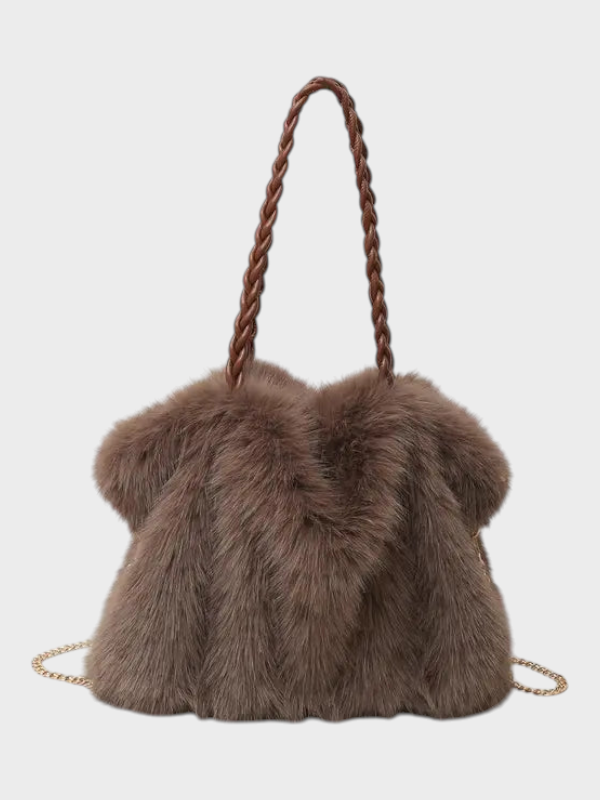 Charlotte – Multifunktionale Samt-Schultertasche für Damen
