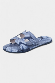 Flache Damen-Sandalen Berenice mit tropischem Muster – Ansicht 2