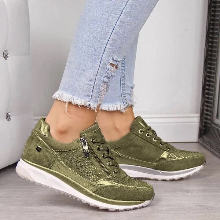 Orthopädische Damen-Sneaker Beatrice mit weicher Sohle – Ansicht 2