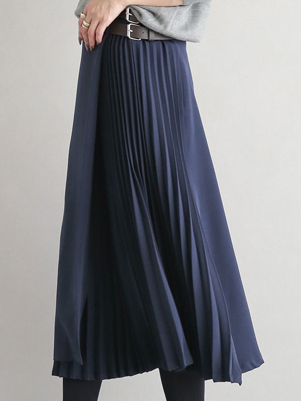 Giana – Eleganter plissierter A-Linien-Rock