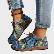 Bunte Boho-Schuhe für Damen mit Patchwork-Muster – Ansicht 3