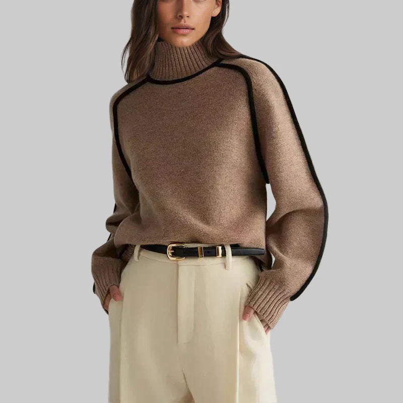 Alexandra – Eleganter weicher Rollkragenpullover für Damen – Ansicht 5