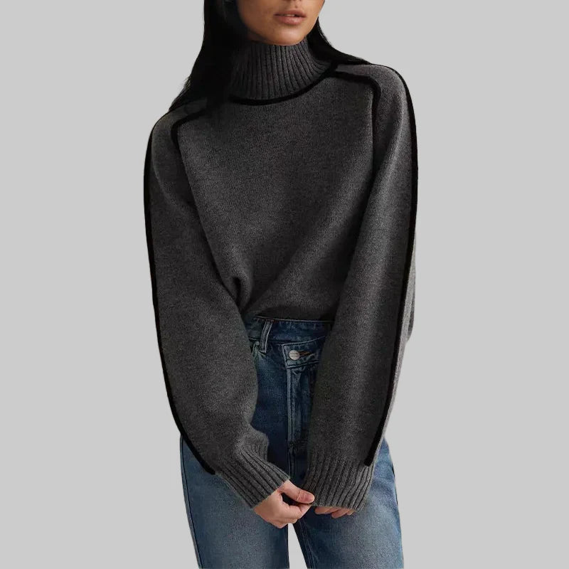 Alexandra – Eleganter weicher Rollkragenpullover für Damen – Ansicht 4