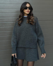 Lara – Gestricktes Herbstset für Damen mit Pullover und Rock – Ansicht 19