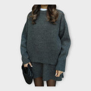 Marek – Strick-Set für Damen mit Bluse und Rock – Ansicht 5