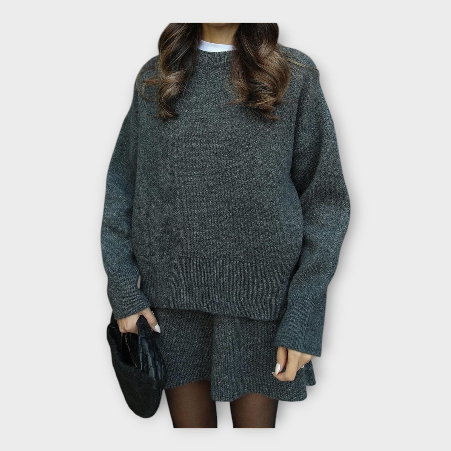 Marek – Strick-Set für Damen mit Bluse und Rock – Ansicht 5