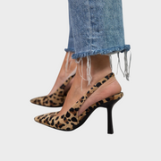 Isabriella – Orthopädische Slingback-Pumps für Damen mit Leopardenmuster – Ansicht 2