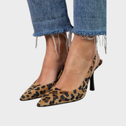 Isabriella – Orthopädische Slingback-Pumps für Damen mit Leopardenmuster – Ansicht 4