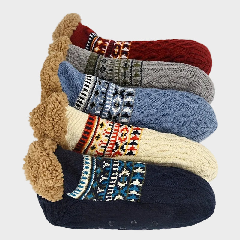 Gestrickte Damen-Hausschuhe Julia mit Fleecefutter – Ansicht 9