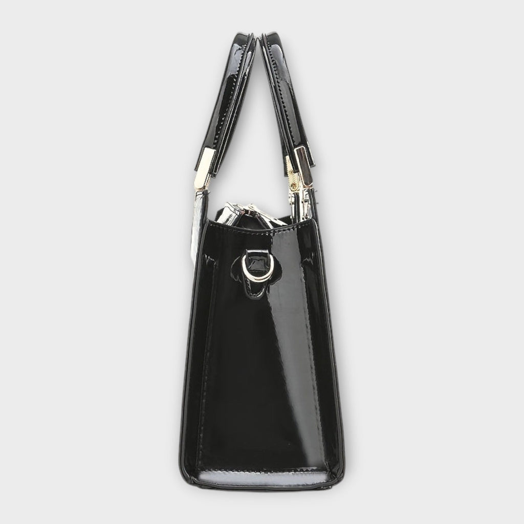 Erain - Glänzende Krokodilledertasche