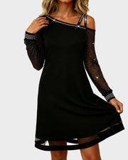 Winona – Schulterfreies Thermokleid mit Strassapplikationen – Ansicht 2