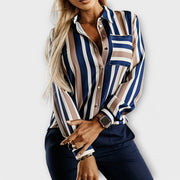 Lässige gestreifte Damenbluse Emily
