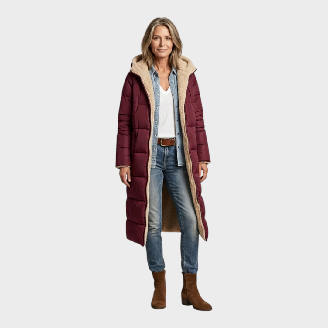 Gloria – Eleganter wendbarer Damenmantel – Ansicht 4