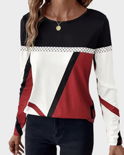 Austria – Lässiges Damen-Langarmshirt mit Rundhalsausschnitt und Print – Ansicht 3
