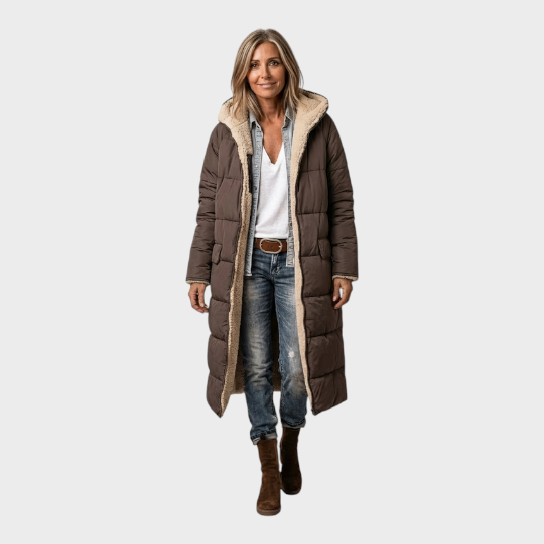 Gloria – Eleganter wendbarer Damenmantel – Ansicht 2