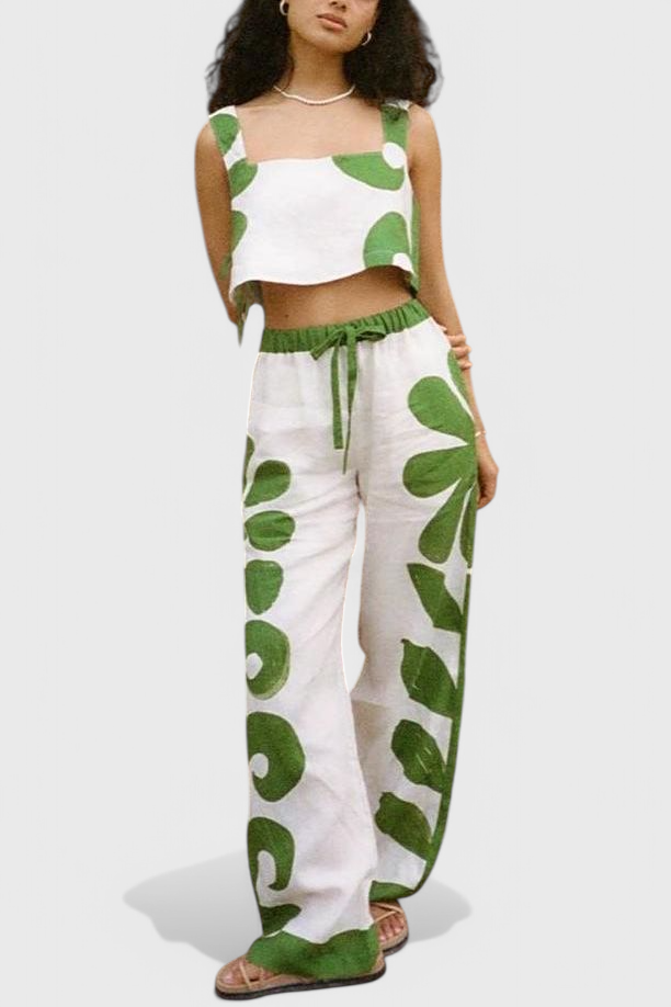 Serafina Boho Floral Ärmelloses Set