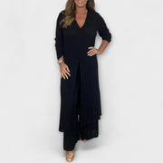 Elegantes dreiteiliges Damen-Set mit langer Tunika – Ansicht 6